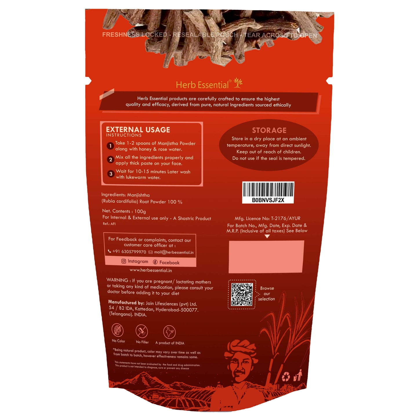 Manjistha Powder-100gms