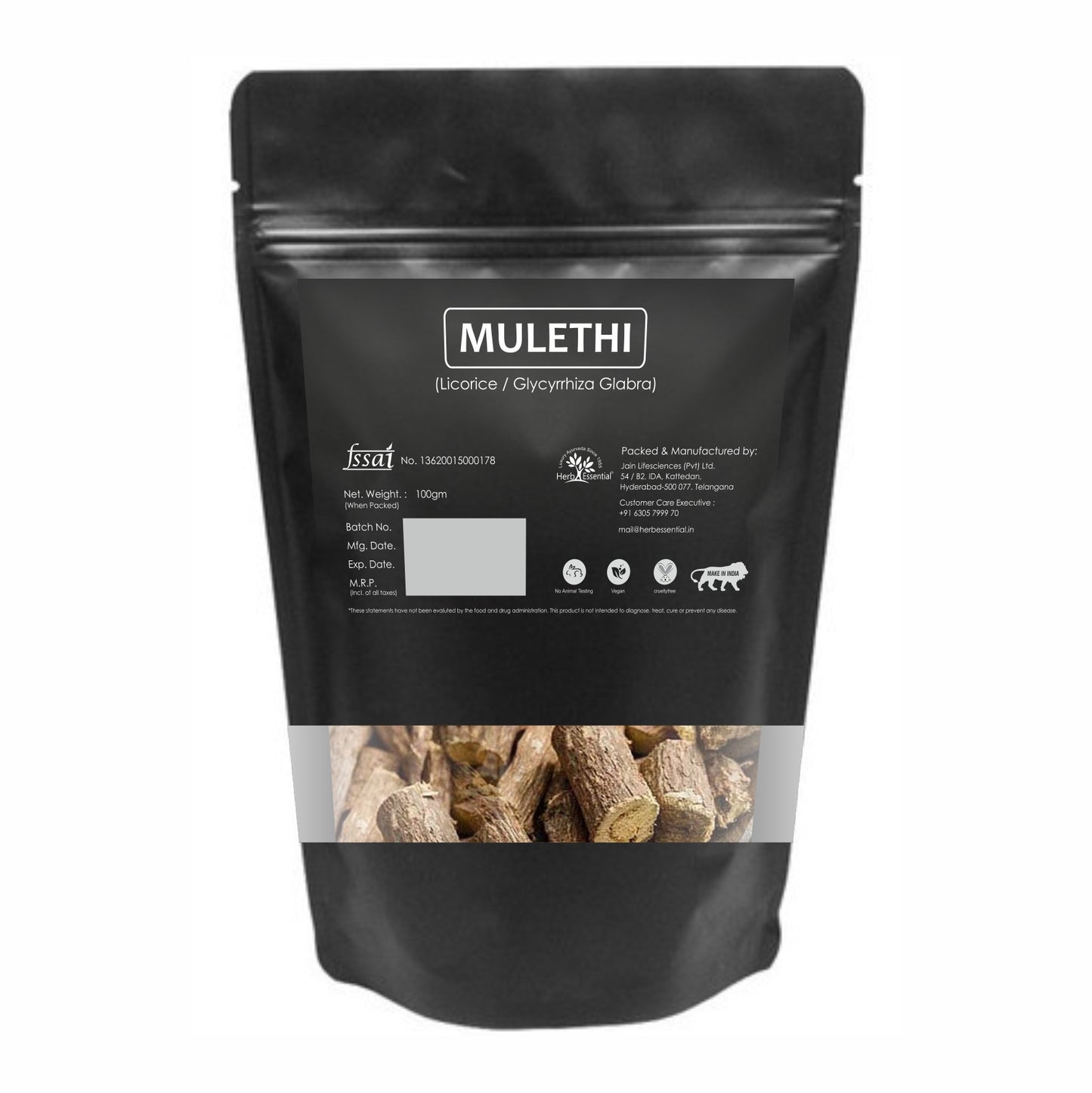 Yashtimadhu Raw sticks - 100g