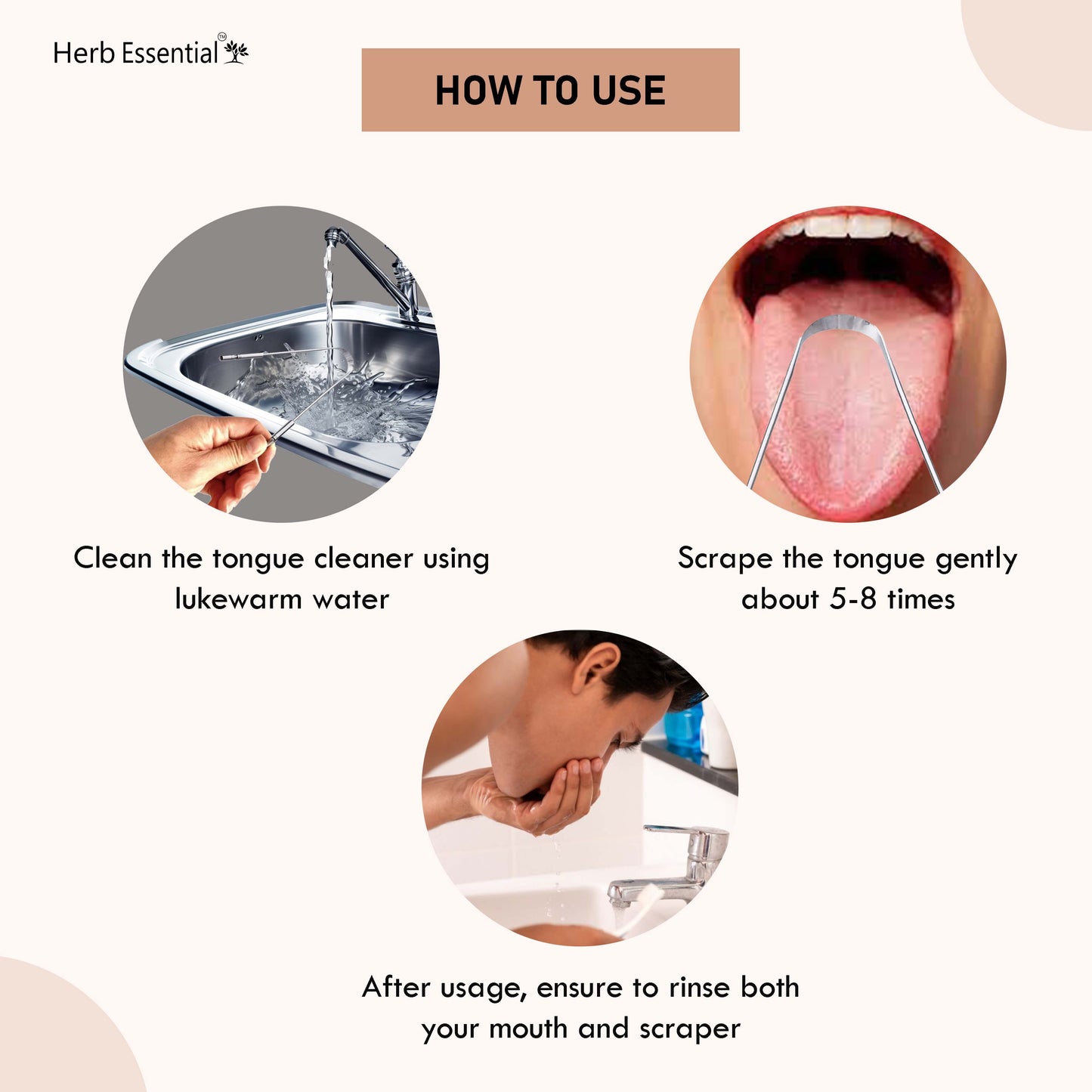 Stainless Steel Tongue Cleaner (Pack Of 2)