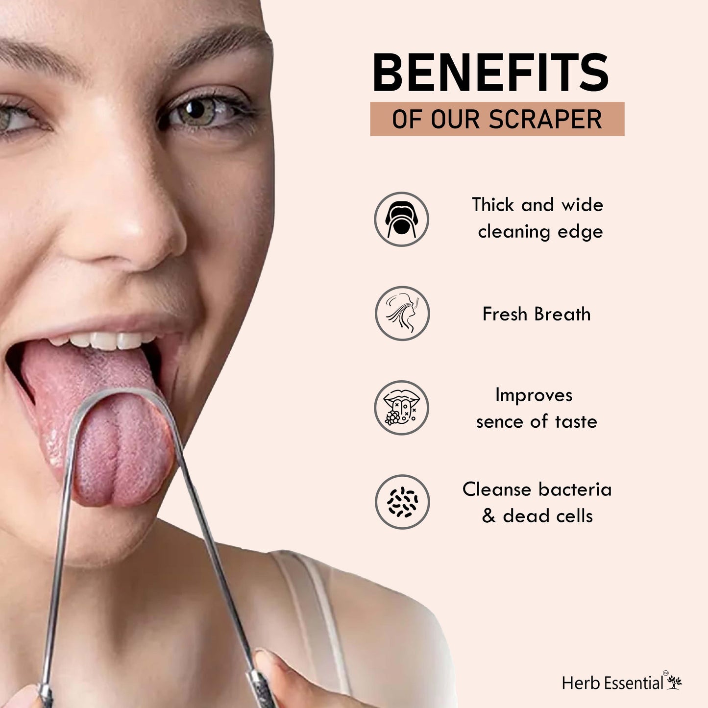 Stainless Steel Tongue Cleaner (Pack Of 2)