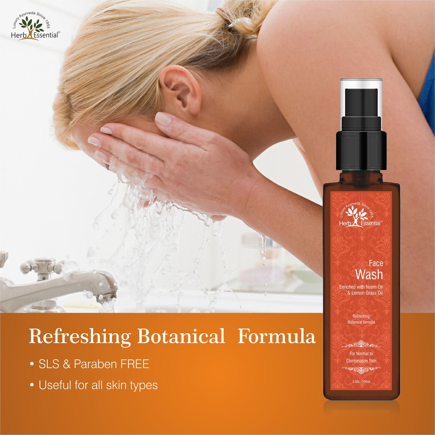 Refreshing Face Wash ( Enriched with botanical herbs ) 100 ml