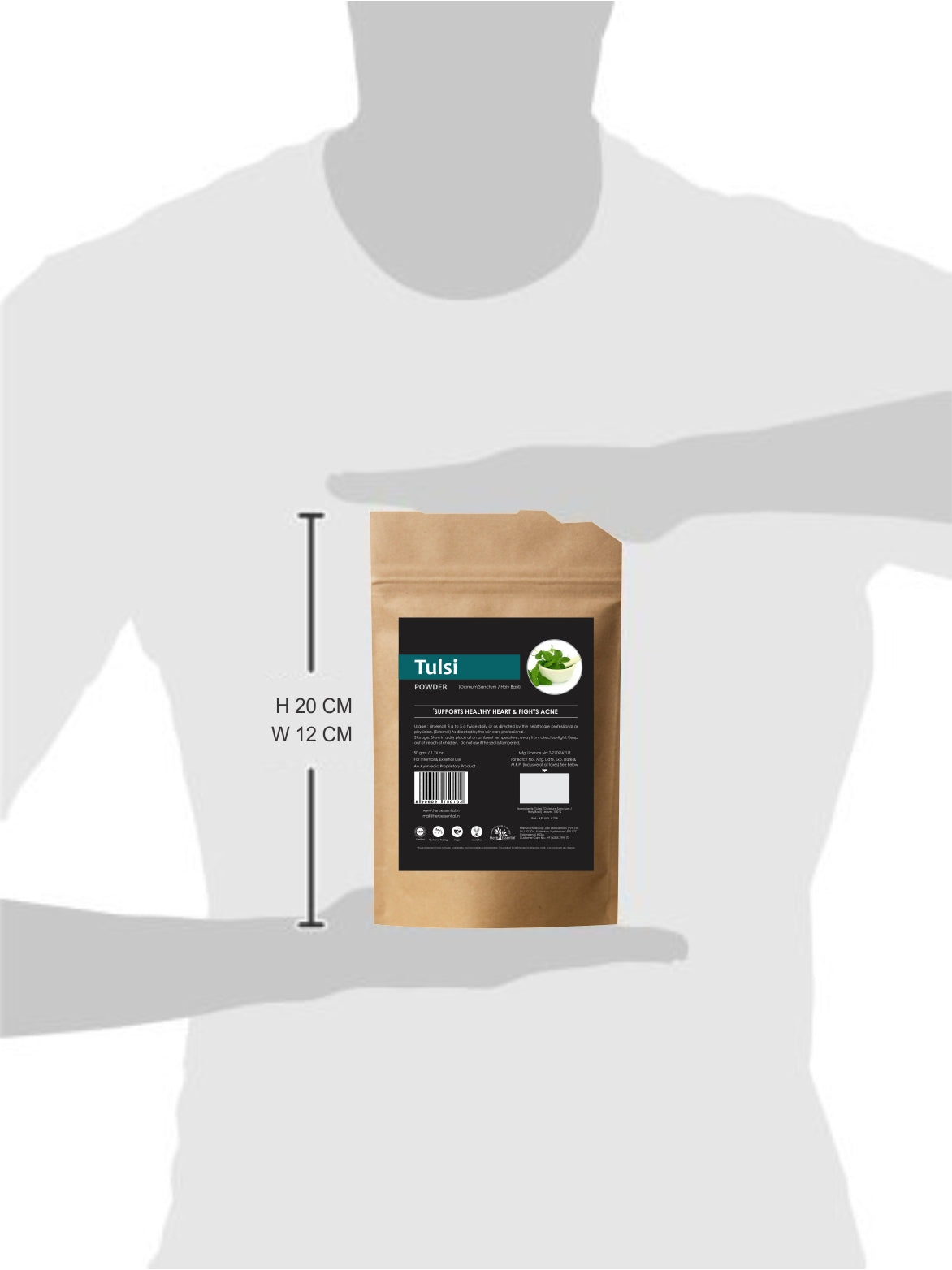 Tulsi ( Ocimum Sanctum / Holy Basil ) Powder - 50gm