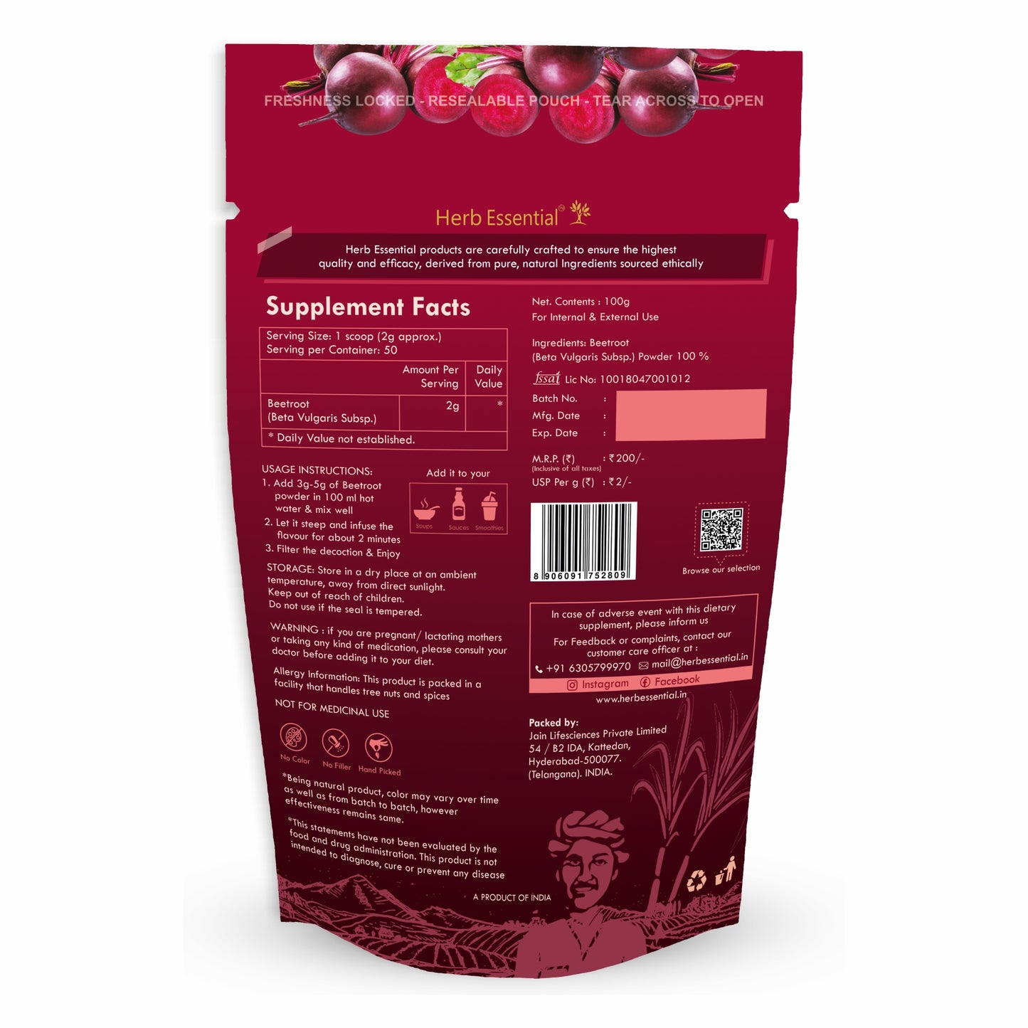 Beetroot Powder 100g