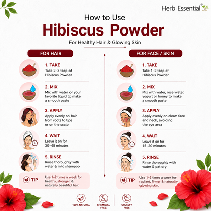 Hibiscus (Hibiscus rosa-sinensis) Powder 100g