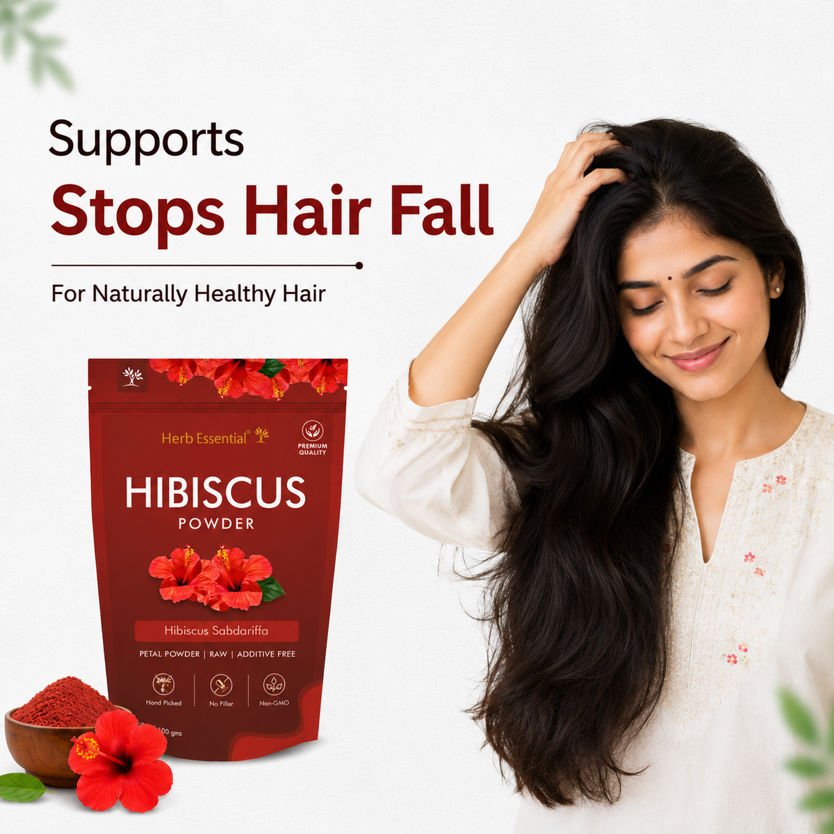 Hibiscus (Hibiscus rosa-sinensis) Powder 100g