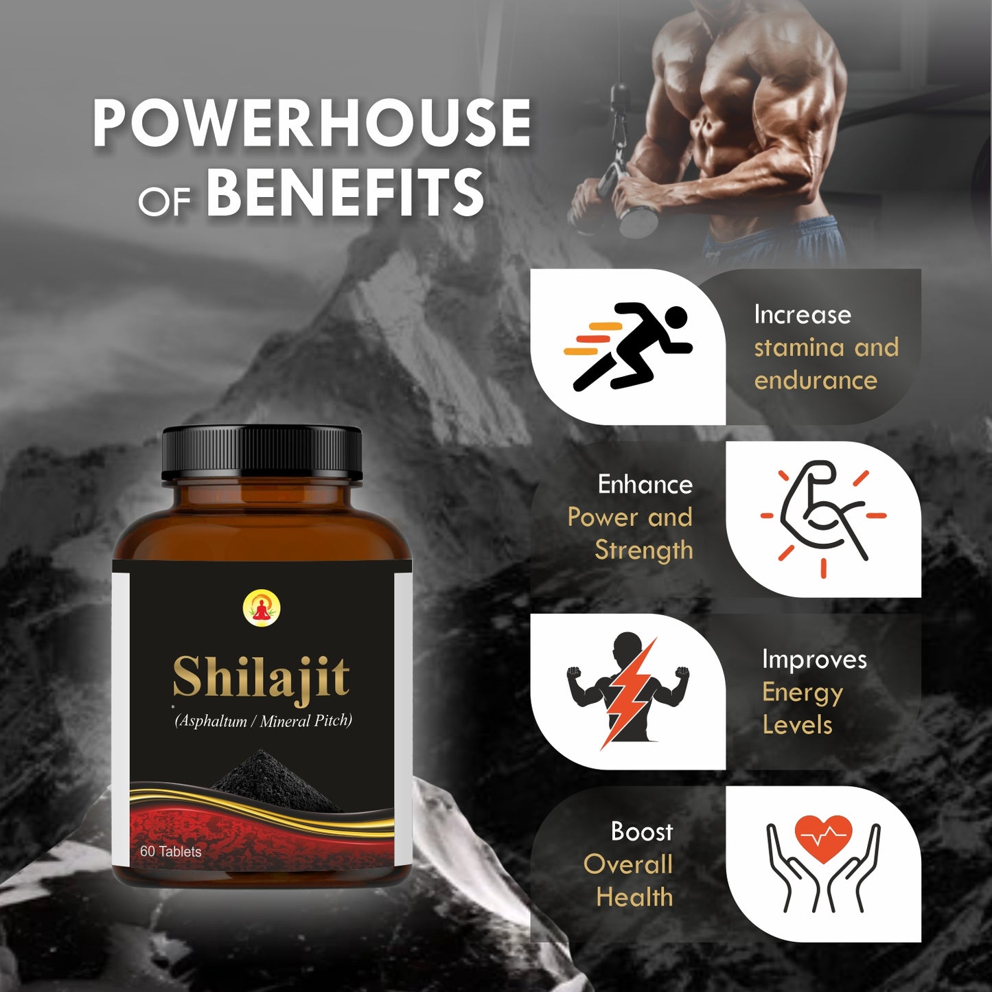 Shilajit (Asphaltum Punjabianum) Tablets 60's