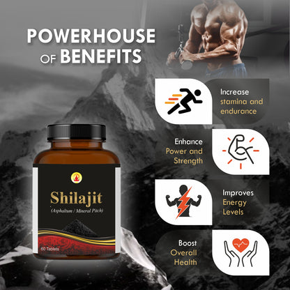 Shilajit (Asphaltum Punjabianum) Tablets 60's