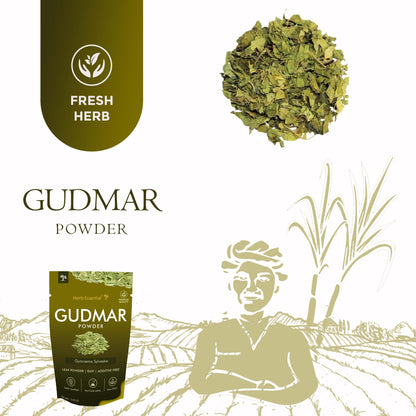 Herb Essential Gudmar Leaf Powder 100g