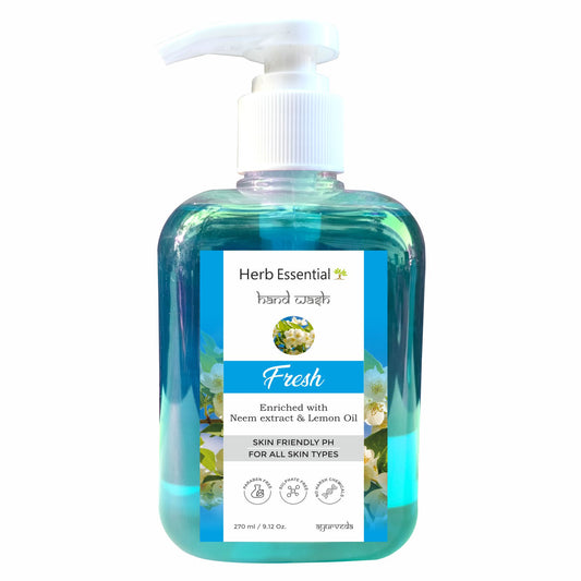 Herbal Hand Wash – Enriched with Neem Extract & Lemon Oil | Skin Friendly pH | 270 ml
