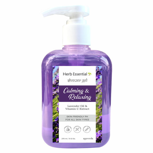 Calming & Relaxing Shower Gel – Lavender Oil & Vitamin C Extract – 270ml
