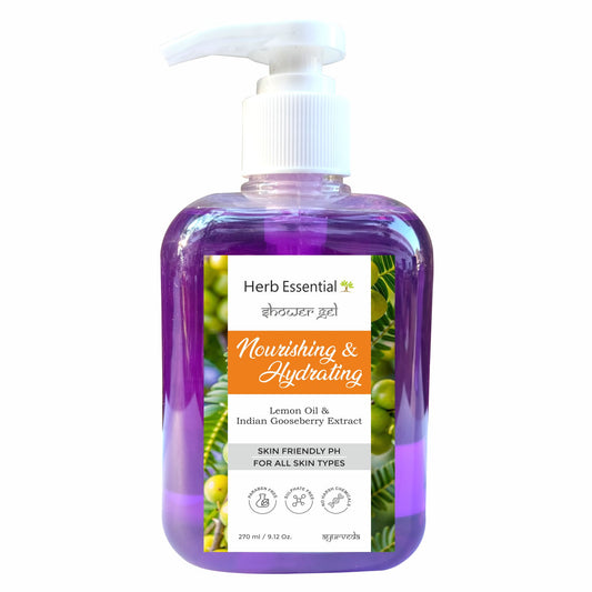 Nourishing & Hydrating Shower Gel – Lemon Oil & Indian Gooseberry Extract – 270ml