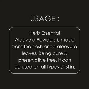 Herb Essential Aloe Vera Powder for Face and Hair Care, 227g
