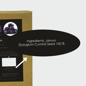 Organic Jamun (Syzygium cumini) Powder 227g | Diabetes Care, NO Preservative added