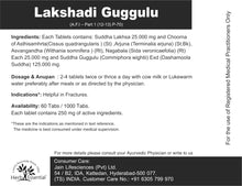 Lakshadi Guggulu - 1000 Count