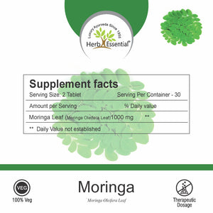 Moringa ( Moringa oleifera ) Tablets